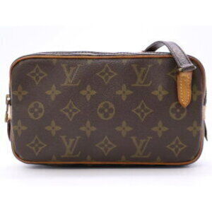 Louis Vuitton Monogram Marly Pochette Brown Bandouliere Bag